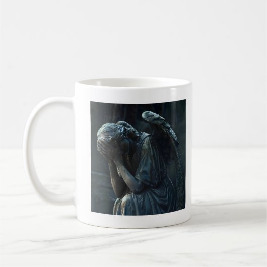 Mug Angel en pierre de pleur foncé (Gauche)