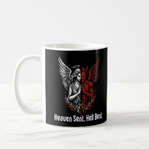 Mug Angel et diable demi-ciel envoyé Enfer Bent