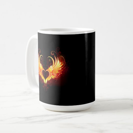 Mug Angel Fire Heart with Wings (Devant gauche)