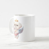 Mug Angel Maltese Chiot, Maltes amoureux de les chiens (Devant gauche)
