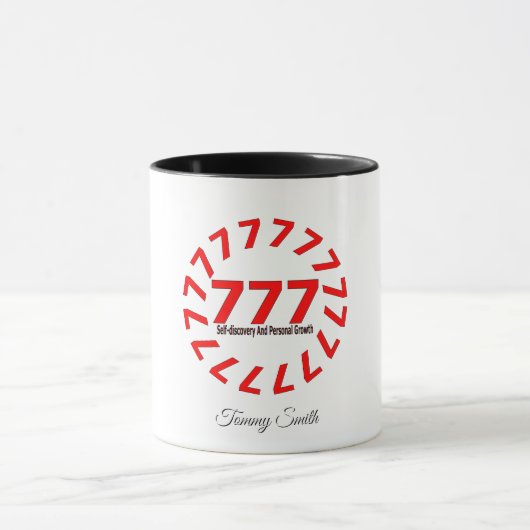 Mug Angel Numéro 777 - Réveil spirituel et de la chanc (Centre)