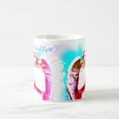 Mug Angel Prier Aqua Rose Bleu Amour Léger Citation Ca (Centre)