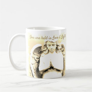 Mug Angel Prier Golden Light Love Citation Cadeau