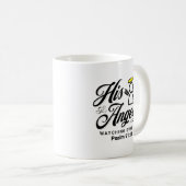 Mug ANGEL REGARDANT SUR MOI PROMESSE - Psaume 91:11 (Devant droit)