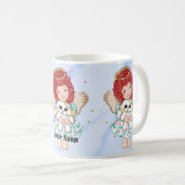 Mug Angel tenant chien (Devant droit)