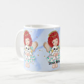 Mug Angel tenant chien (Devant gauche)