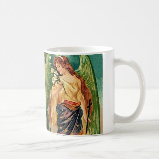 Mug Angel tenant une branche florale (Droite)
