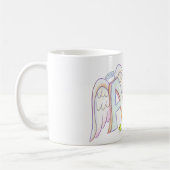 Mug Angel Wings Word Art Custom Coffee Cup (Gauche)