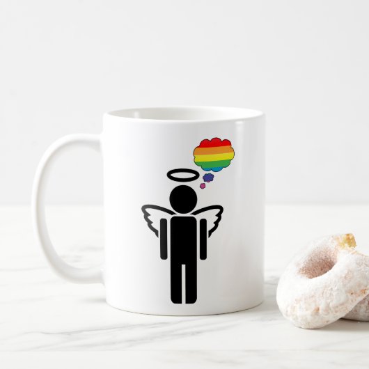 Mug angelicule arc-en-ciel (Avec donut)