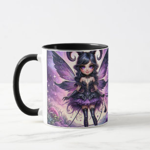 Mug Angélina Gothique Fée Pourpre Cornes Scorpion Zodi