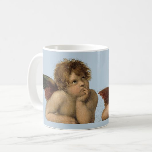 Mug Angels anges - Madonna Sixtina - Raphael - Raffael (Devant gauche)