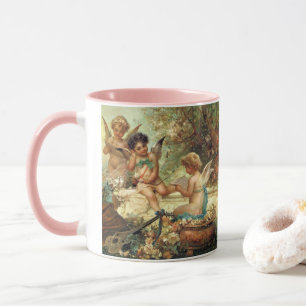 Mug Angels de musicien par Hans Zatzka, Art Victorien