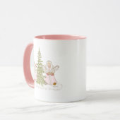 Mug Angels de Noël rose (Devant gauche)