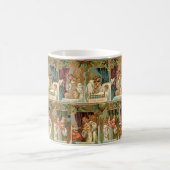 Mug Angels dorés vintages, enfants et verdure (Centre)