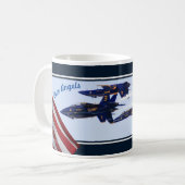 Mug Angels Navy Jets F/A-18 E/F Super Hornets Café (Devant gauche)