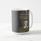 Mug Anger Hurts You Most: Marcus Aurelius on Restraint (Devant droit)