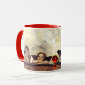 Mug ANGES / Cherubs ailés, Nuages Raffaello Sanzio (Devant gauche)