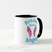 Mug Anges de la mariée poules  (Devant droit)