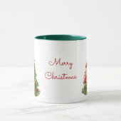 Mug Anges Décorant l'Arbre de Noël (Centre)