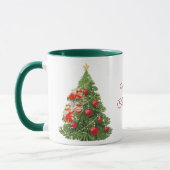 Mug Anges Décorant l'Arbre de Noël (Gauche)