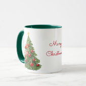 Mug Anges Décorant l'Arbre de Noël (Devant gauche)
