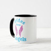 Mug Anges des mariées poules  (Devant gauche)