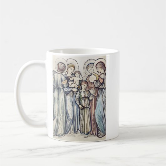 Mug Anges et Enfants par Sir Edward Burne-Jones (Gauche)