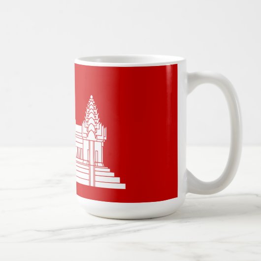 Mug Angkor Vat Cambodgien / Drapeau Khmer (Droite)