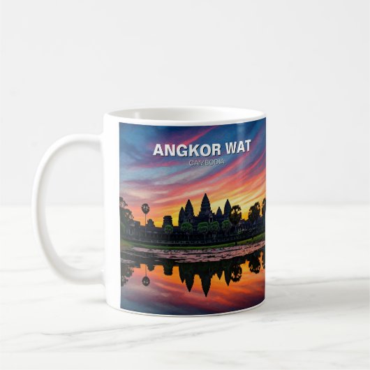 Mug Angkor Wat Cambodge Coucher de soleil (Gauche)