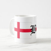 Mug Anglais-Drapeau de B-texte (Devant gauche)