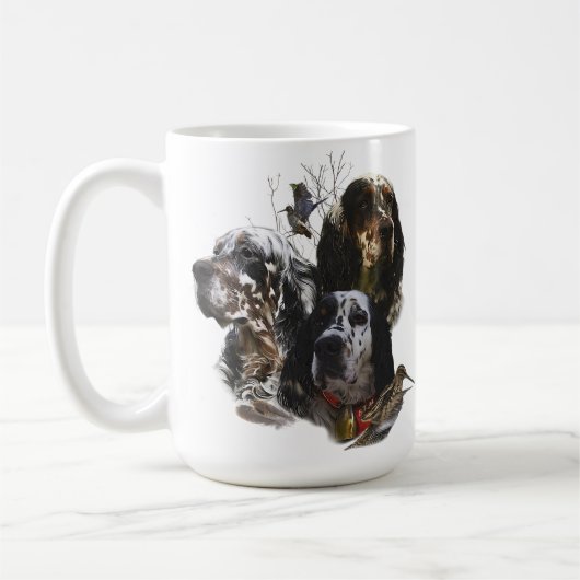 Mug Anglais Setter, chasse à la bécasse (Gauche)