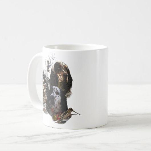 Mug Anglais Setter, chasse à la bécasse (Devant gauche)