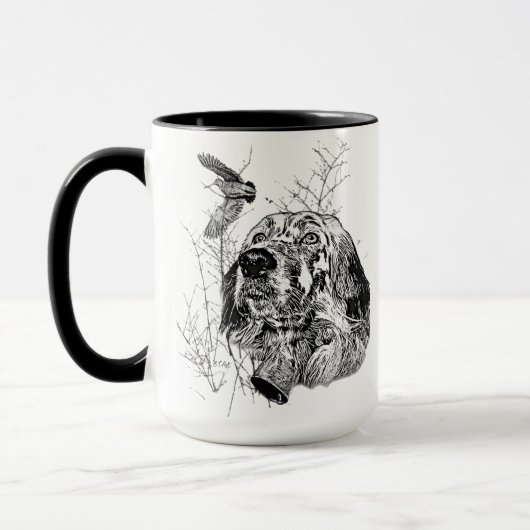 Mug Anglais Setter, Chasse à la bécasse (Gauche)