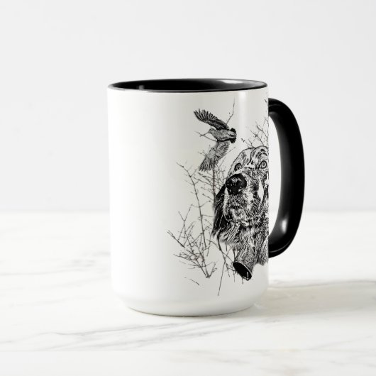 Mug Anglais Setter, Chasse à la bécasse (Devant droit)