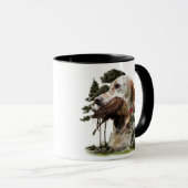 Mug Anglais Setter, chasse à la bécasse (Devant droit)