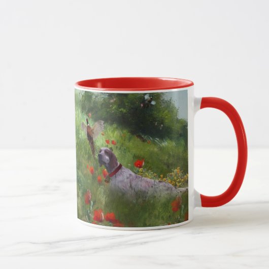 Mug Anglais Setter, Chasse de faisan (Droite)