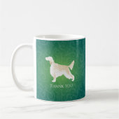 Mug Anglais Setter Merci Silhouette (Gauche)