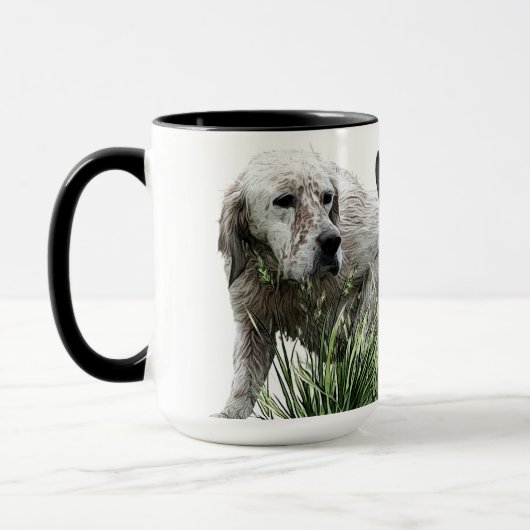 Mug Anglais Setter, saison de chasse (Gauche)