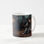 Mug Anglais Springer espagnol Citrouille Halloween eff (Devant droit)