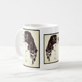 Mug Anglais Springer Spaniel Art Vintage (Devant gauche)