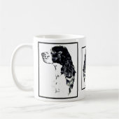 Mug Anglais Springer Spaniel Art Vintage (Gauche)