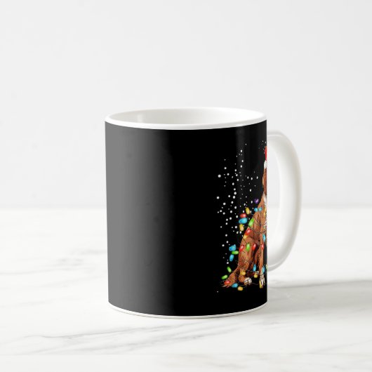 Mug Anglais Springer Spaniel Chien Noël Lumières Noël (Devant droit)