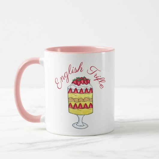 Mug Anglais Trifle Fruit Custsert Cuisine britannique (Gauche)