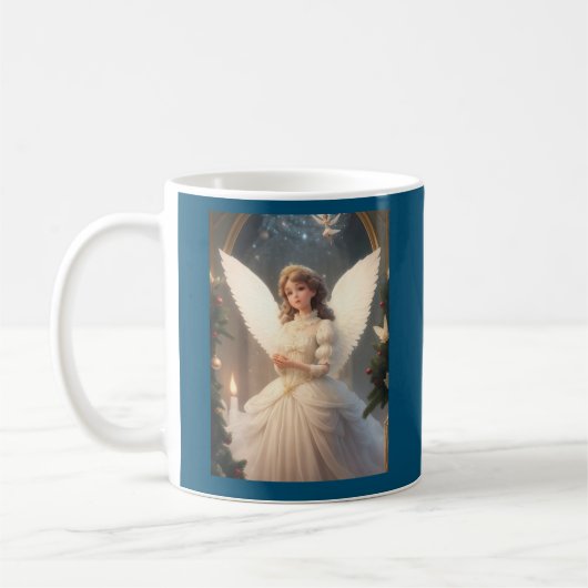 Mug Angle de Noël victorien vintage (Gauche)