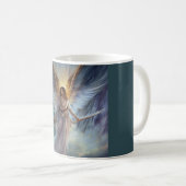 Mug Angle De Protection En Aquarelle Bleue Clair (Devant droit)