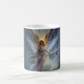 Mug Angle De Protection En Aquarelle Bleue Clair (Centre)