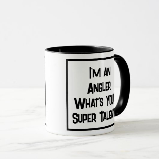 Mug Angler Super Talent. Pêche (Devant droit)