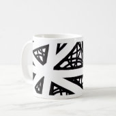 Mug Angles en noir et blanc (Devant gauche)
