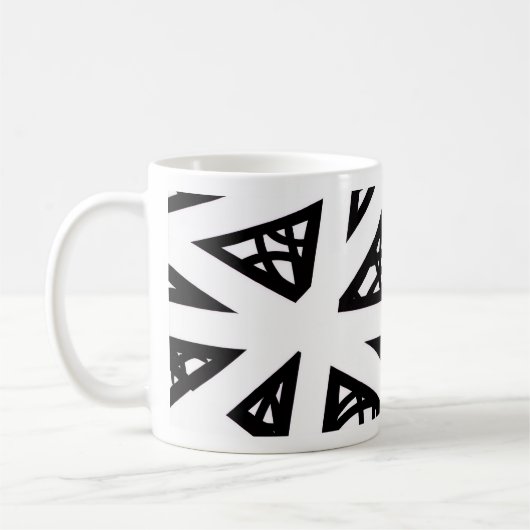 Mug Angles en noir et blanc (Gauche)