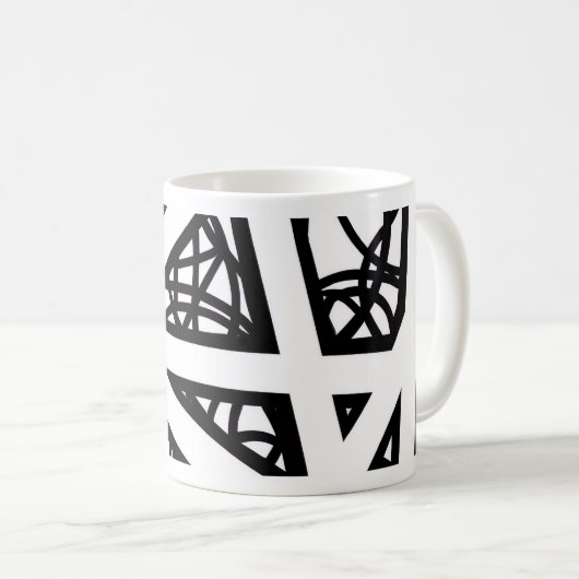 Mug Angles In Black and White (Devant droit)